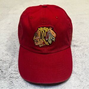 Red Chicago Blackhawks Baseball Cap